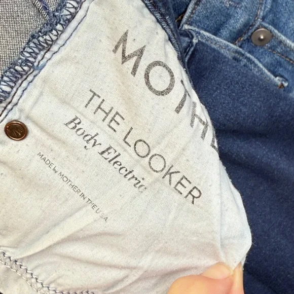 MOTHER The Looker Body Electric Low-Mid Rise Quality Stretchy Denim Skinny Jeans - Picture 11 of 16